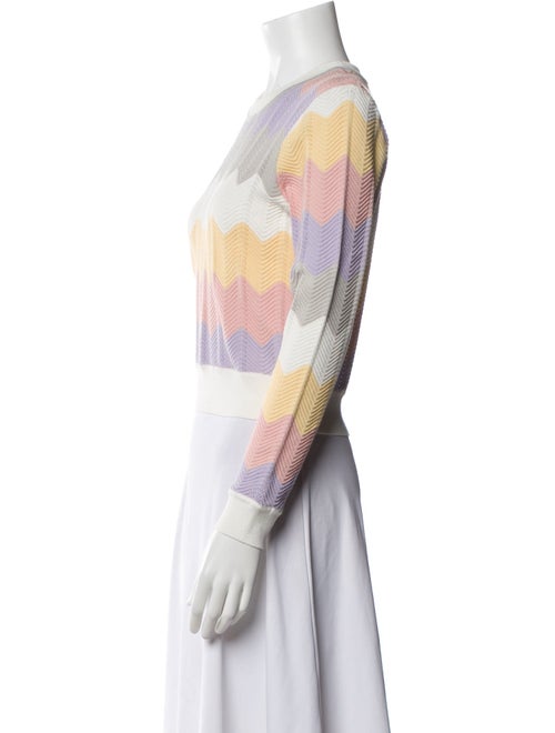 Ronny Kobo Printed Crew Neck Sweater