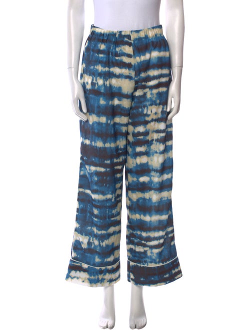 Ronny Kobo Tie-Dye Print Wide Leg Pants