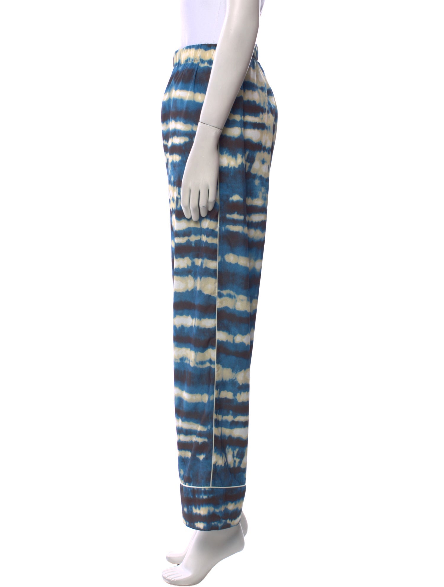 Ronny Kobo Tie-Dye Print Wide Leg Pants