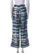 Ronny Kobo Tie-Dye Print Wide Leg Pants