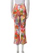 Ronny Kobo Floral Print Wide Leg Pants