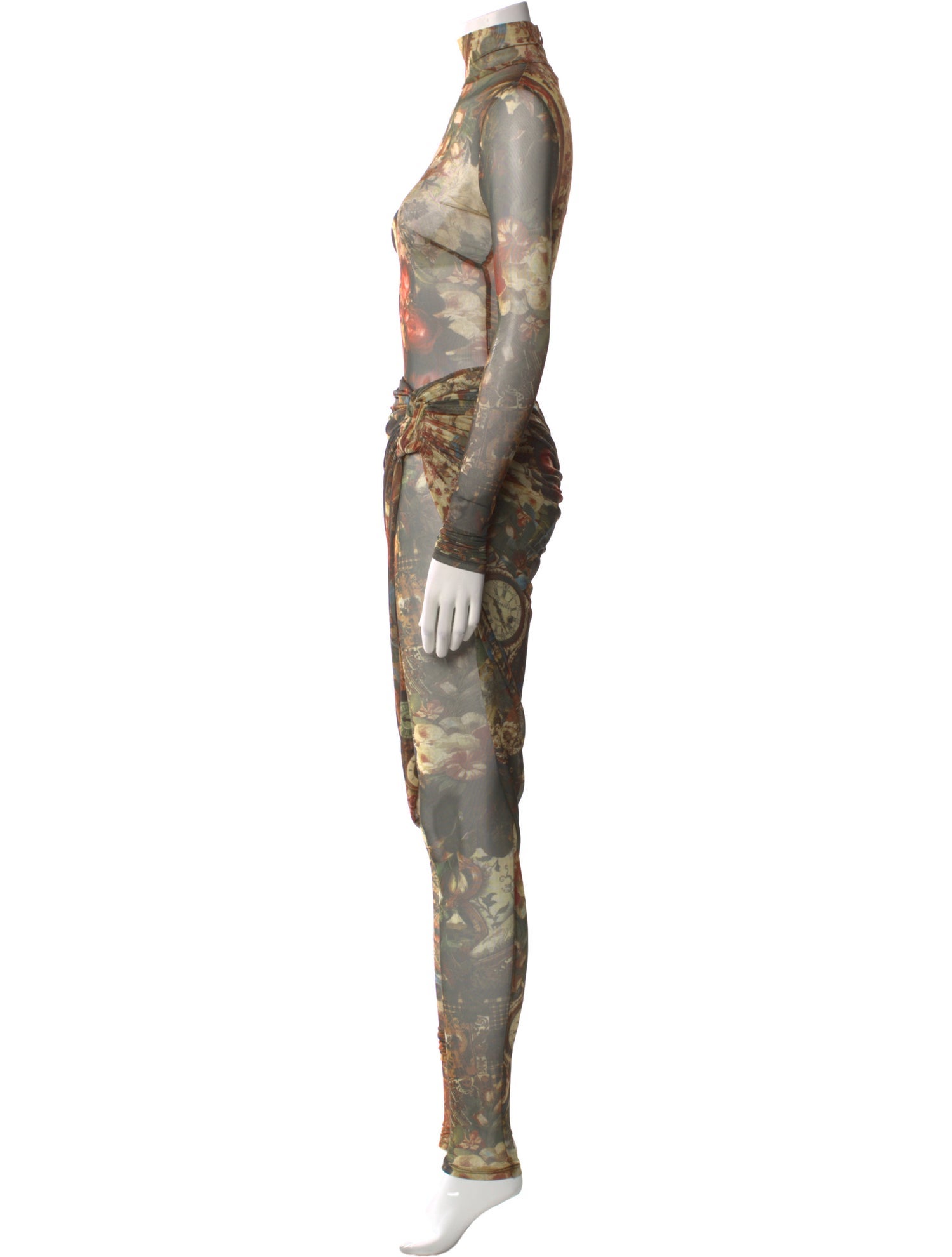 Ronny Kobo Mesh Long Dress