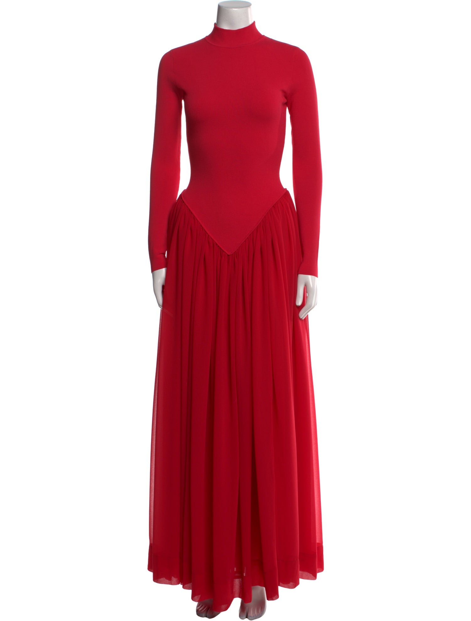 Ronny Kobo Turtleneck Long Dress