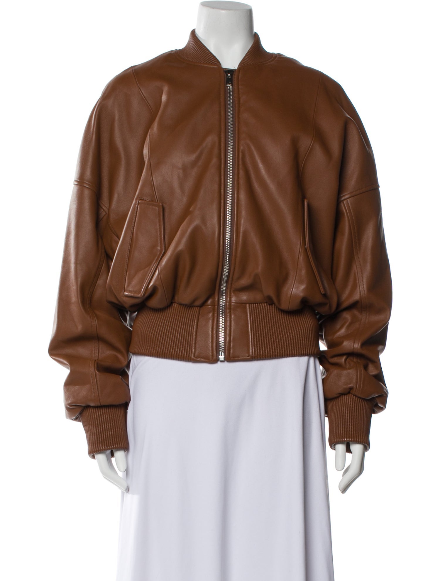 Ronny Kobo Leather Bomber Jacket