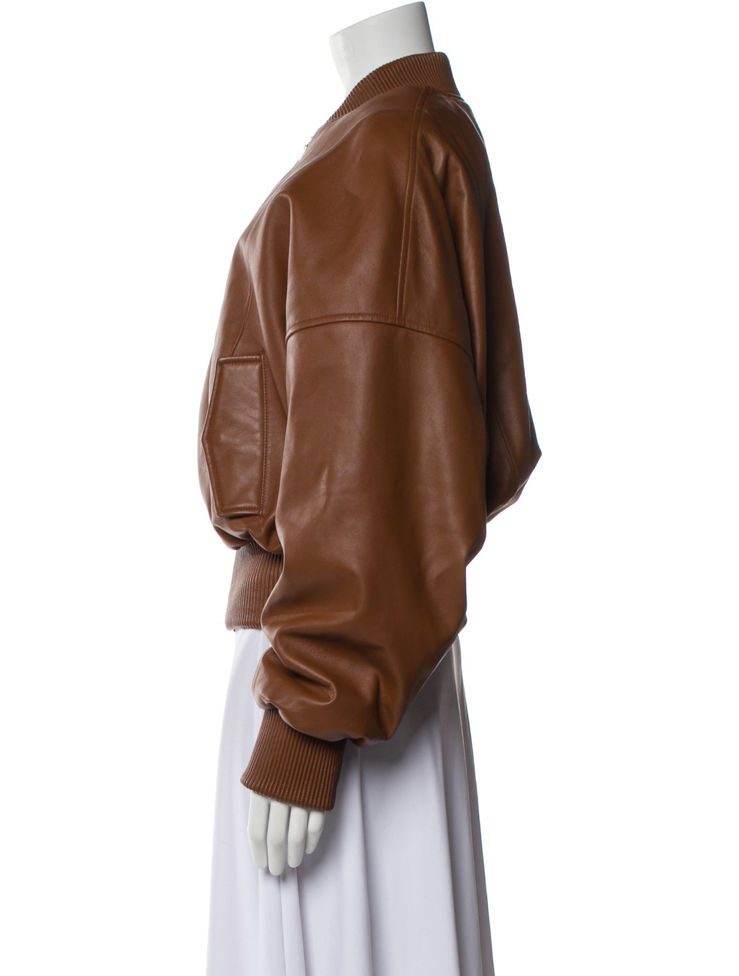Ronny Kobo Leather Bomber Jacket