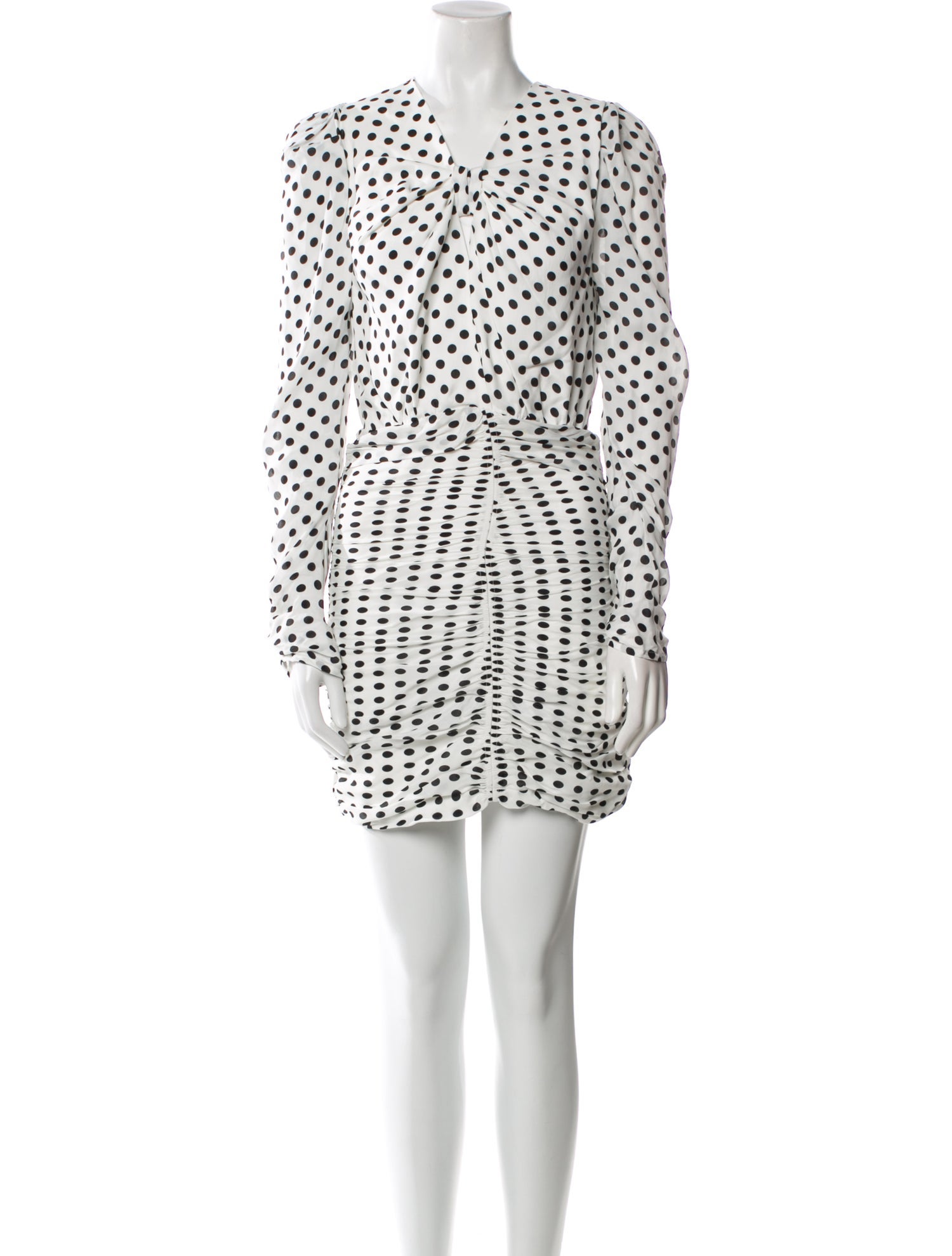 Ronny Kobo Polka Dot Print Mini Dress