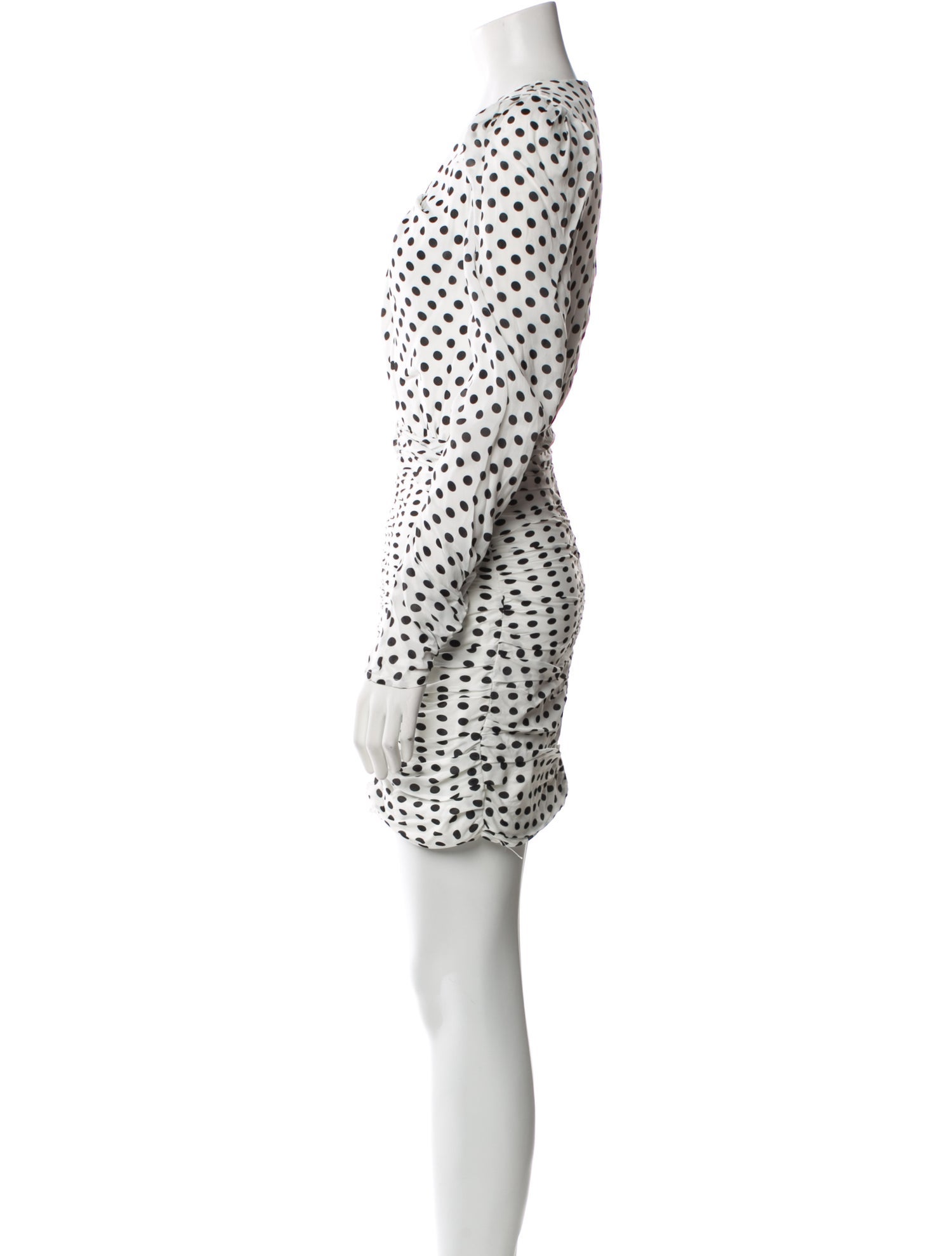 Ronny Kobo Polka Dot Print Mini Dress