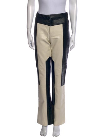 Ronny Kobo Colorblock Pattern Wide Leg Pants