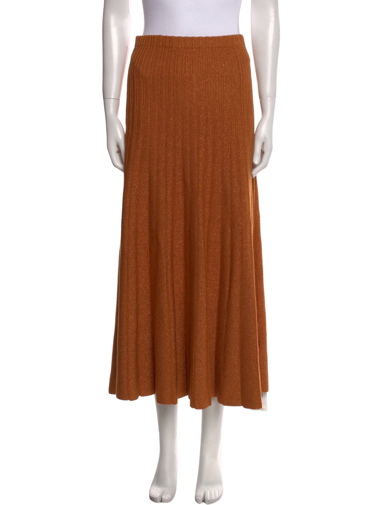 Ronny Kobo Glitter Accents Midi Length Skirt