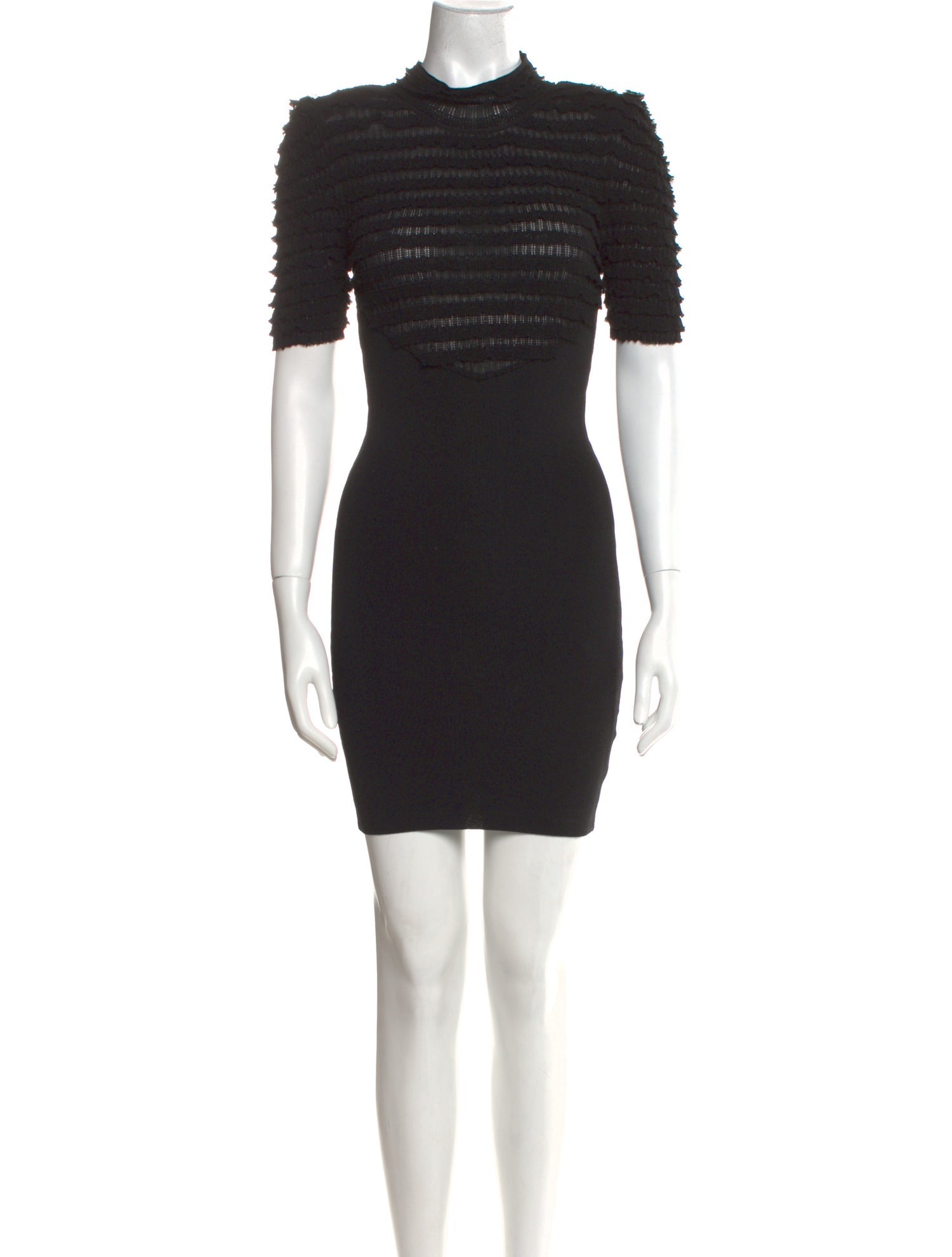 Ronny Kobo Mock Neck Mini Dress