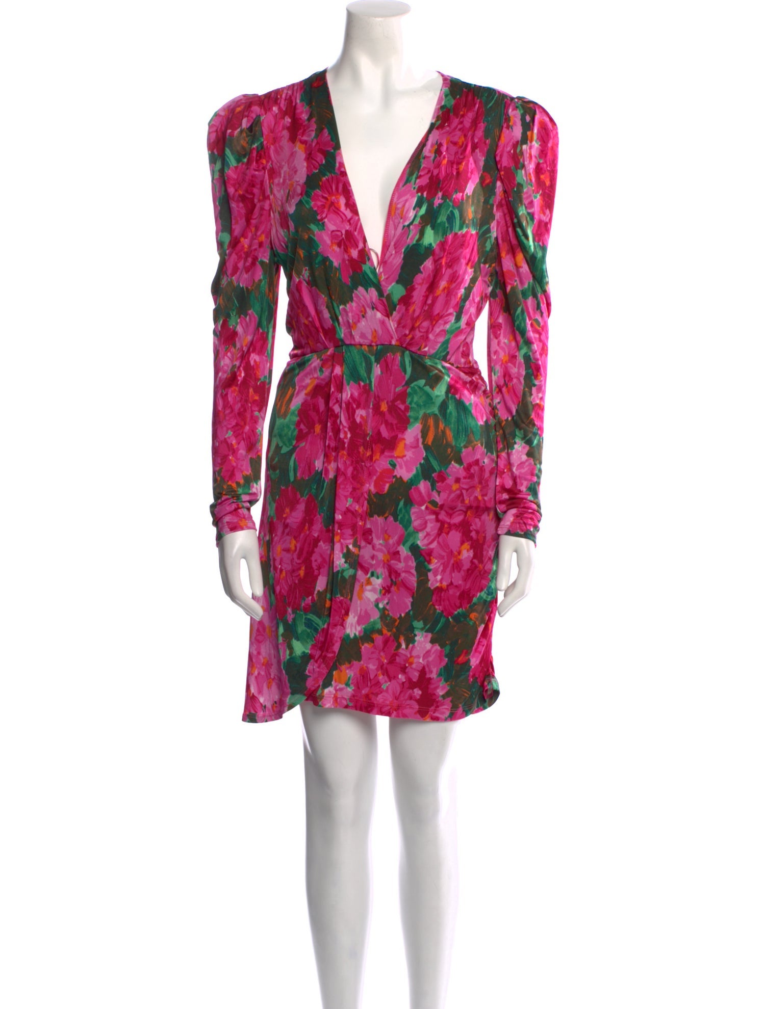 Ronny Kobo Floral Print Mini Dress