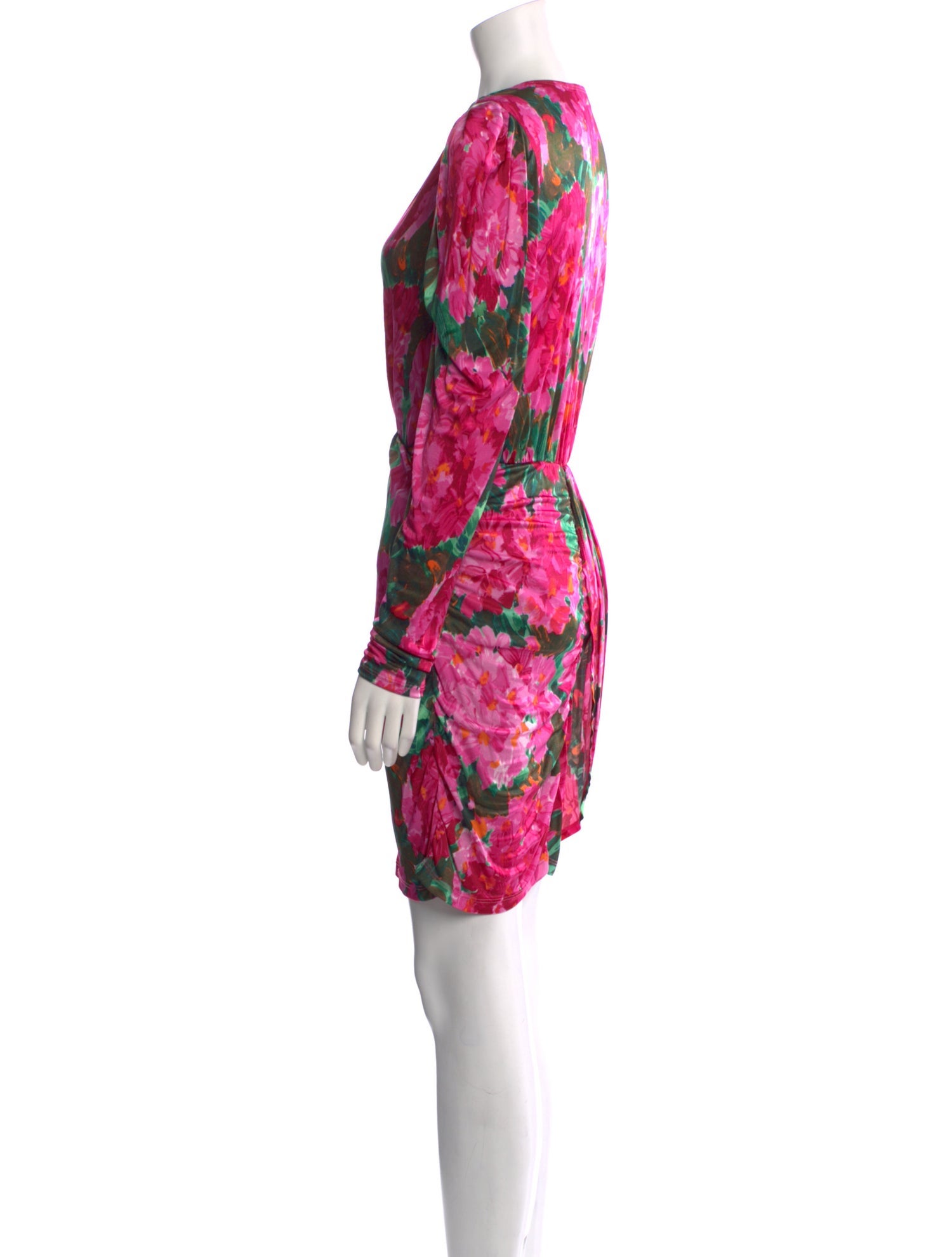 Ronny Kobo Floral Print Mini Dress