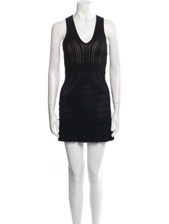 Ronny Kobo Scoop Neck Mini Dress