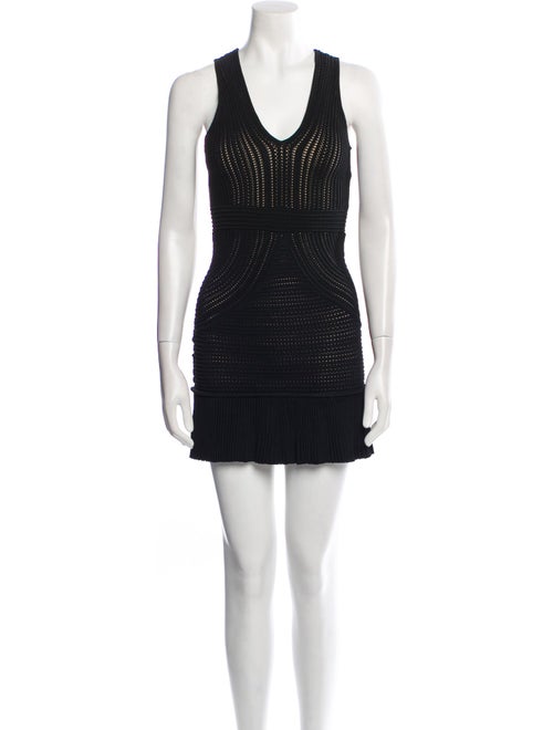 Ronny Kobo Scoop Neck Mini Dress