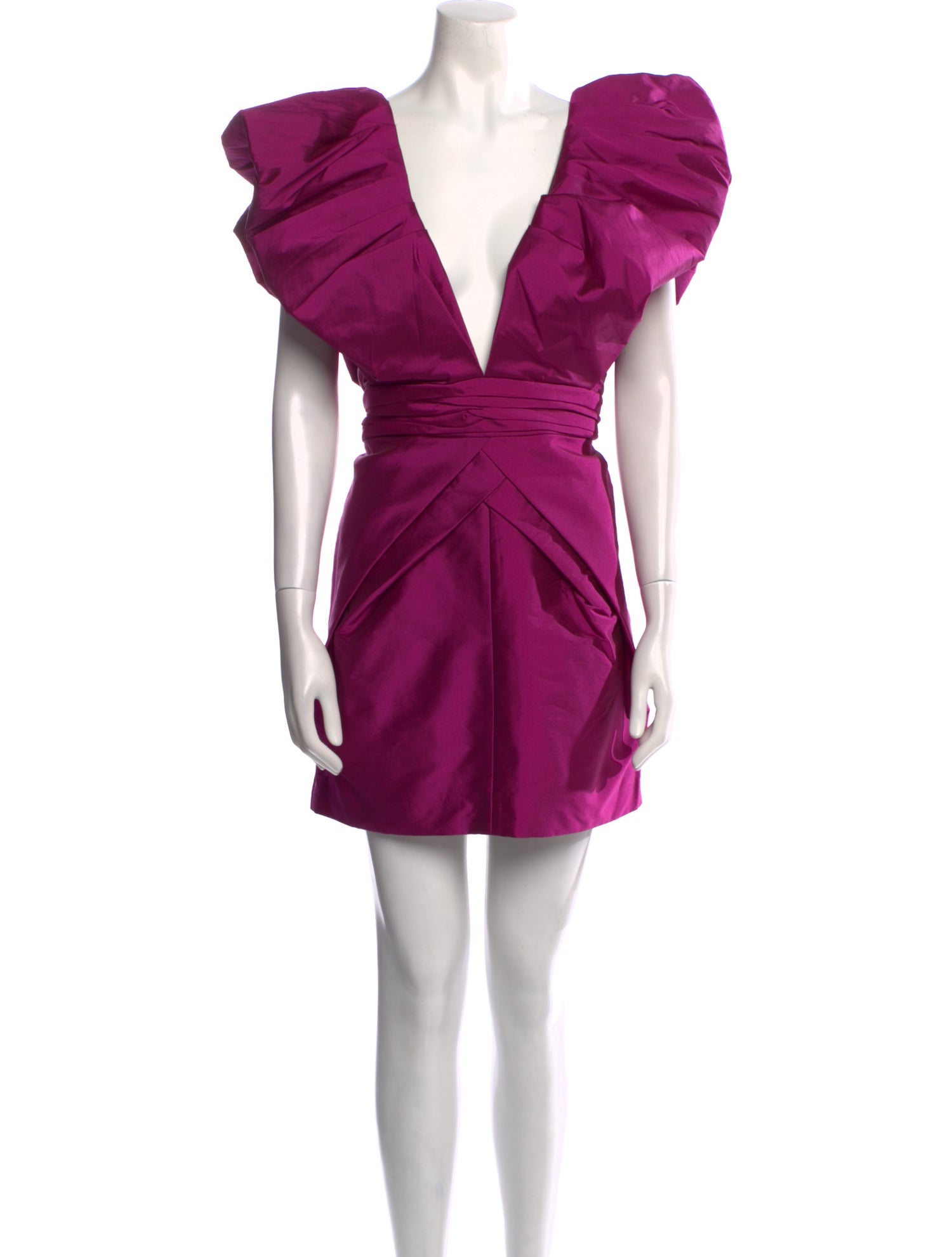 Ronny Kobo V-Neck Mini Dress