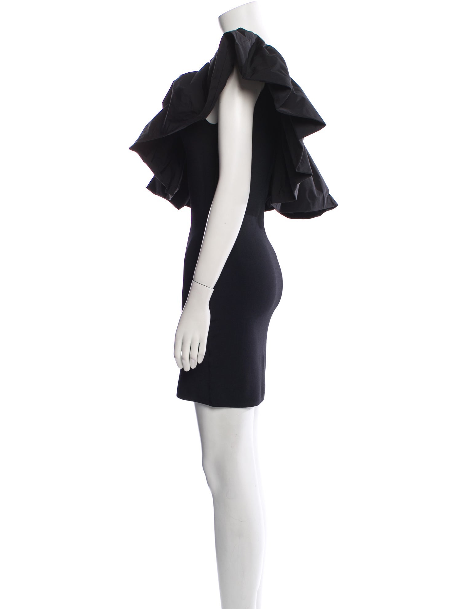 Ronny Kobo One-Shoulder Mini Dress