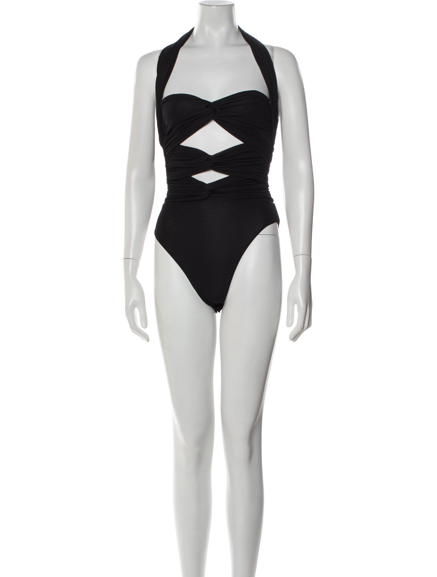 Ronny Kobo Halterneck Sleeveless Bodysuit