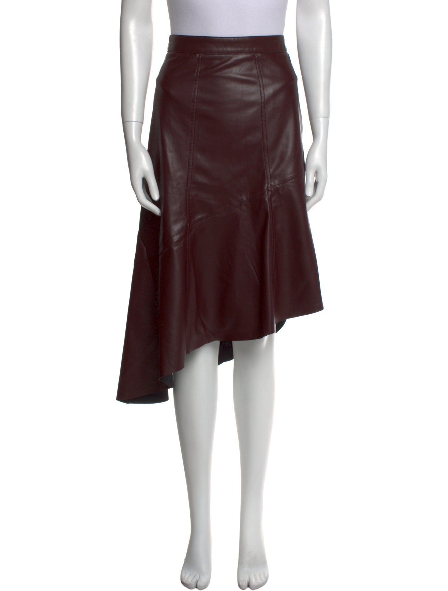 Ronny Kobo Pleated Accents Knee-Length Skirt