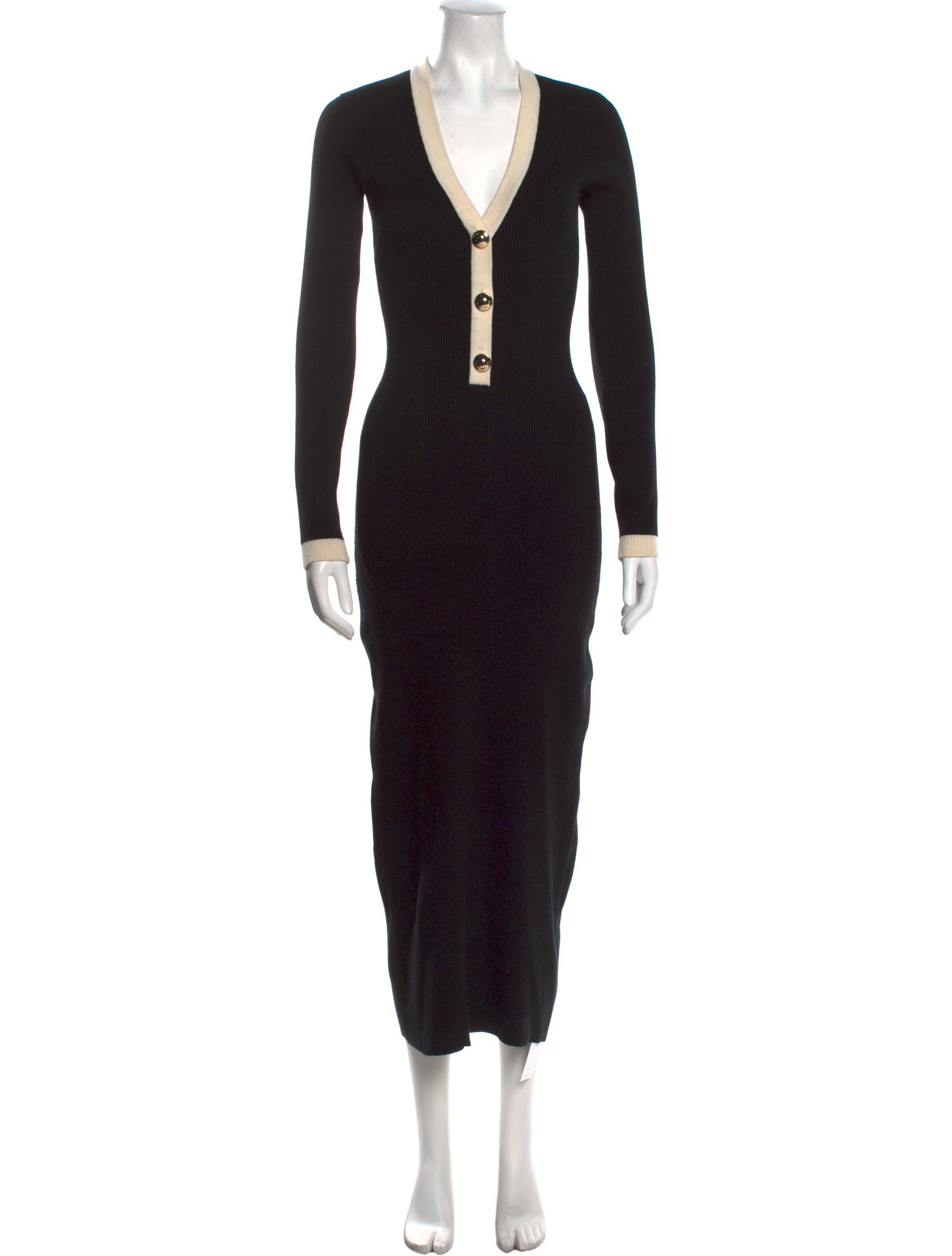 Ronny Kobo V-Neck Long Dress