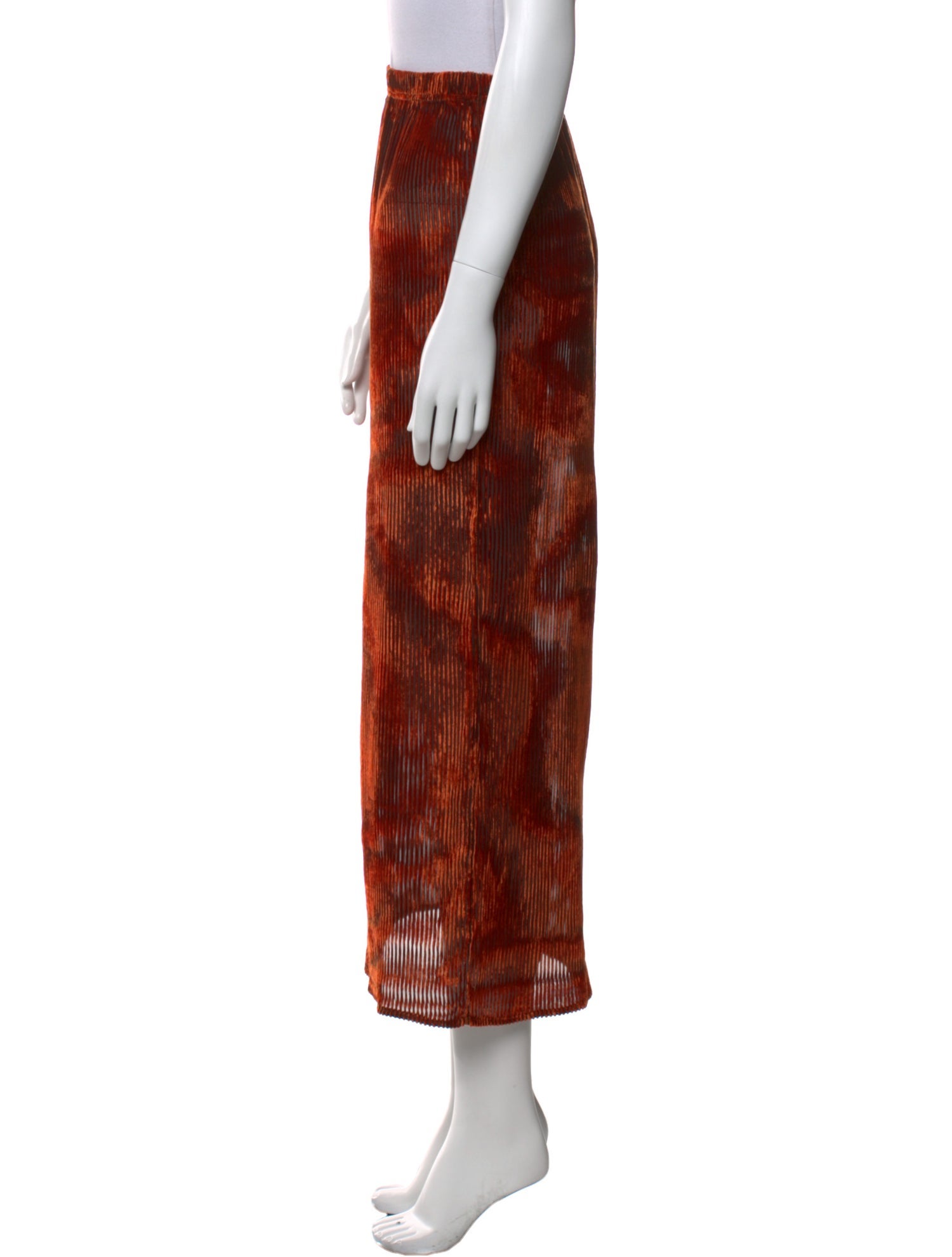 Ronny Kobo Tie-Dye Print Midi Length Skirt