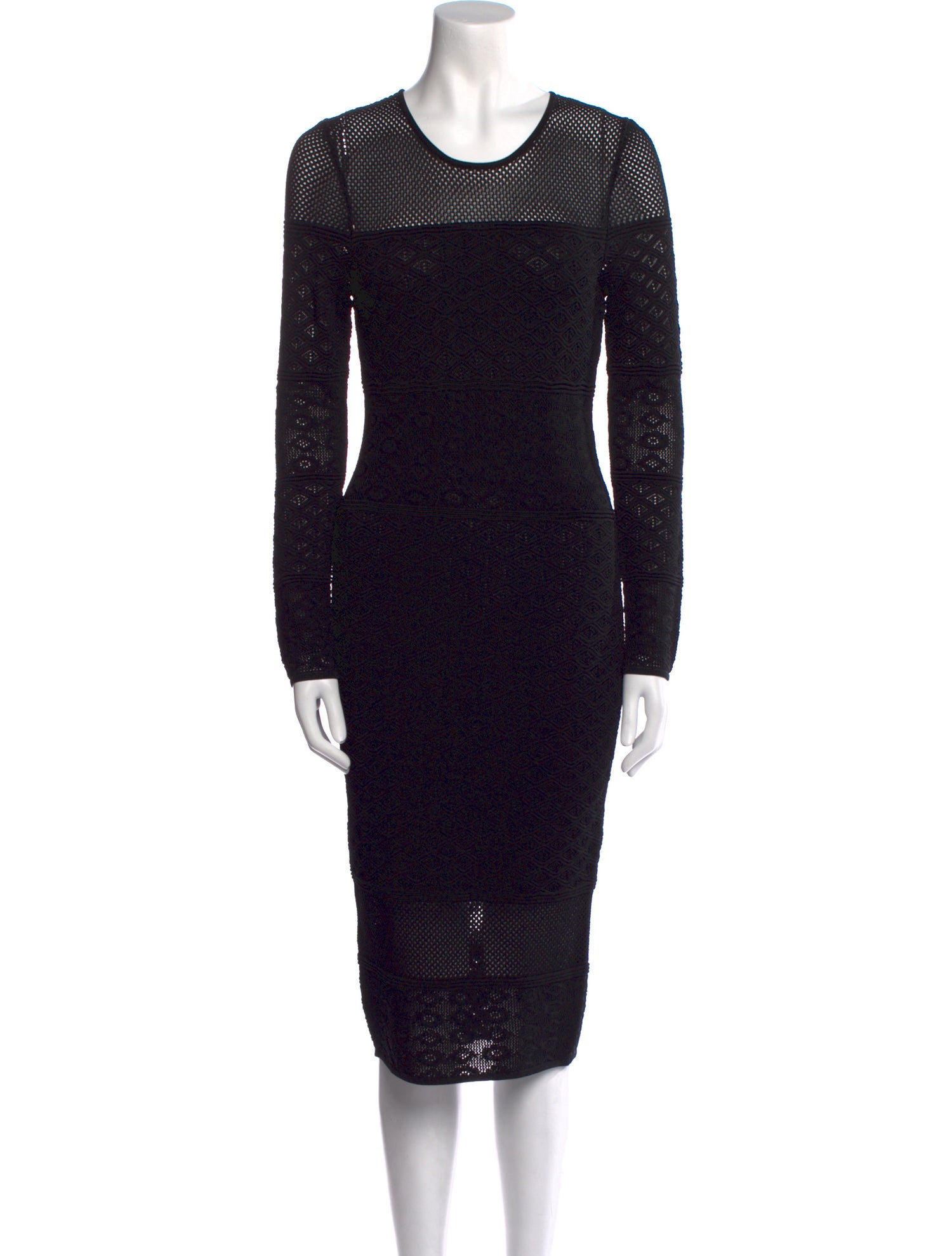 Ronny Kobo Crew Neck Midi Length Dress
