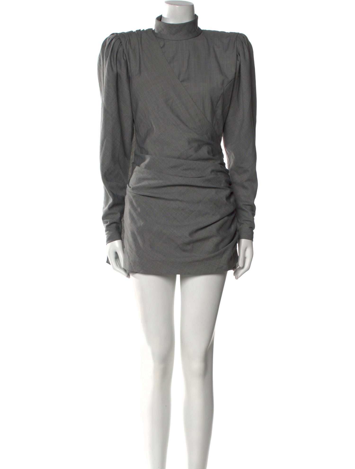 Ronny Kobo Mock Neck Mini Dress