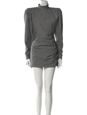 Ronny Kobo Mock Neck Mini Dress