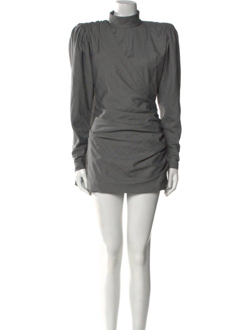 Ronny Kobo Mock Neck Mini Dress