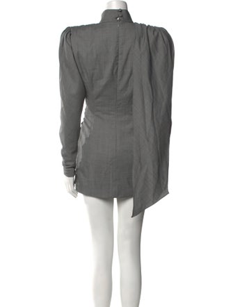 Ronny Kobo Mock Neck Mini Dress