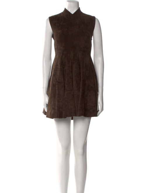 Ronny Kobo Mock Neck Mini Dress