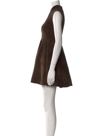 Ronny Kobo Mock Neck Mini Dress