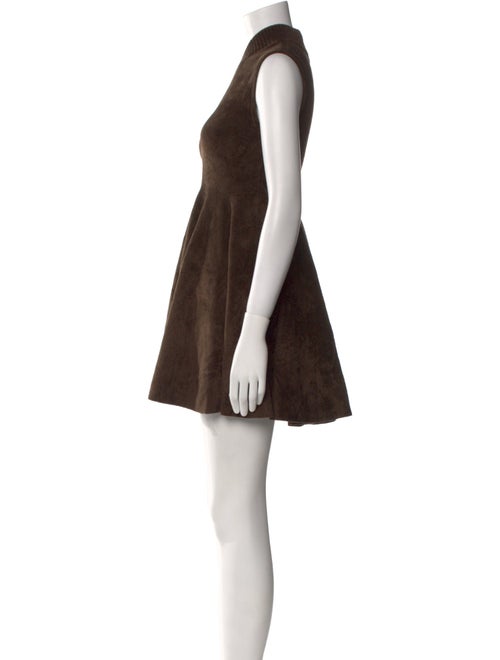 Ronny Kobo Mock Neck Mini Dress