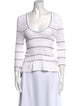 Ronny Kobo Nylon Striped Top