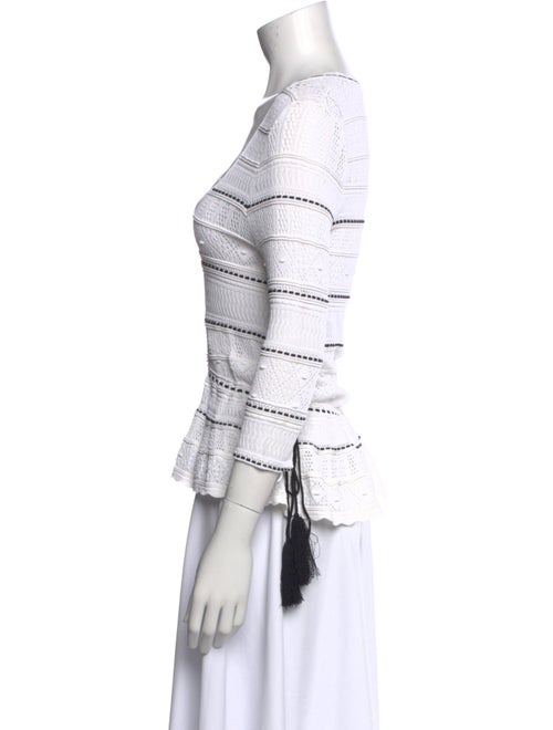 Ronny Kobo Nylon Striped Top