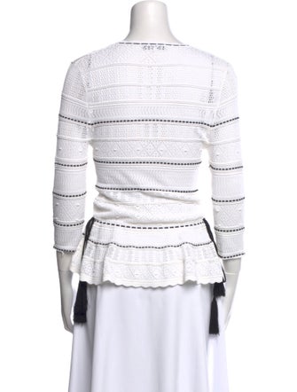 Ronny Kobo Nylon Striped Top