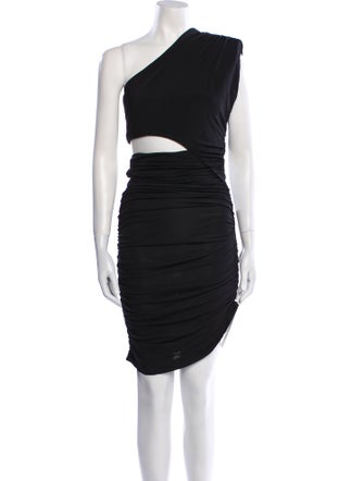 Ronny Kobo One-Shoulder Knee-Length Dress