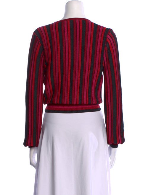 Ronny Kobo Striped V-Neck Sweater