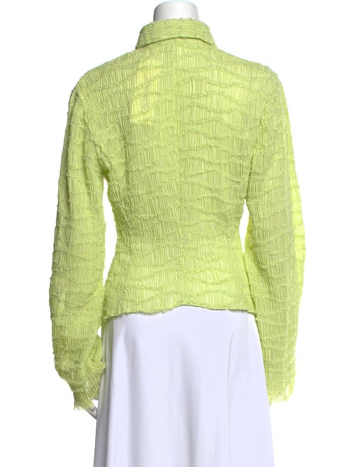 Ronny Kobo Long Sleeve Button-Up Top