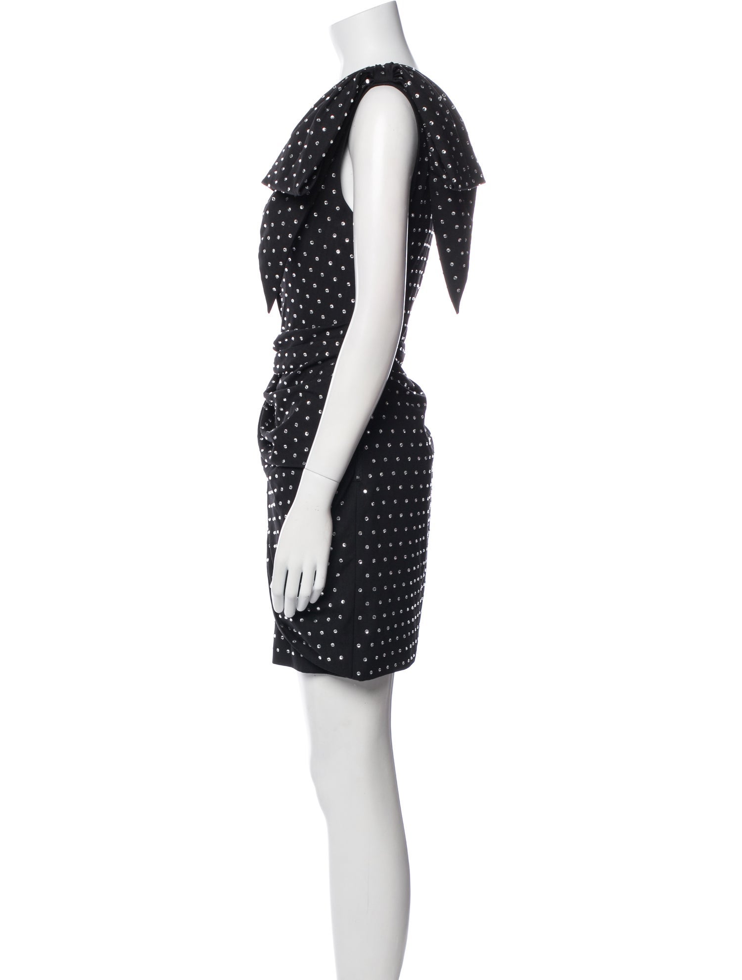Ronny Kobo Polka Dot Print Mini Dress