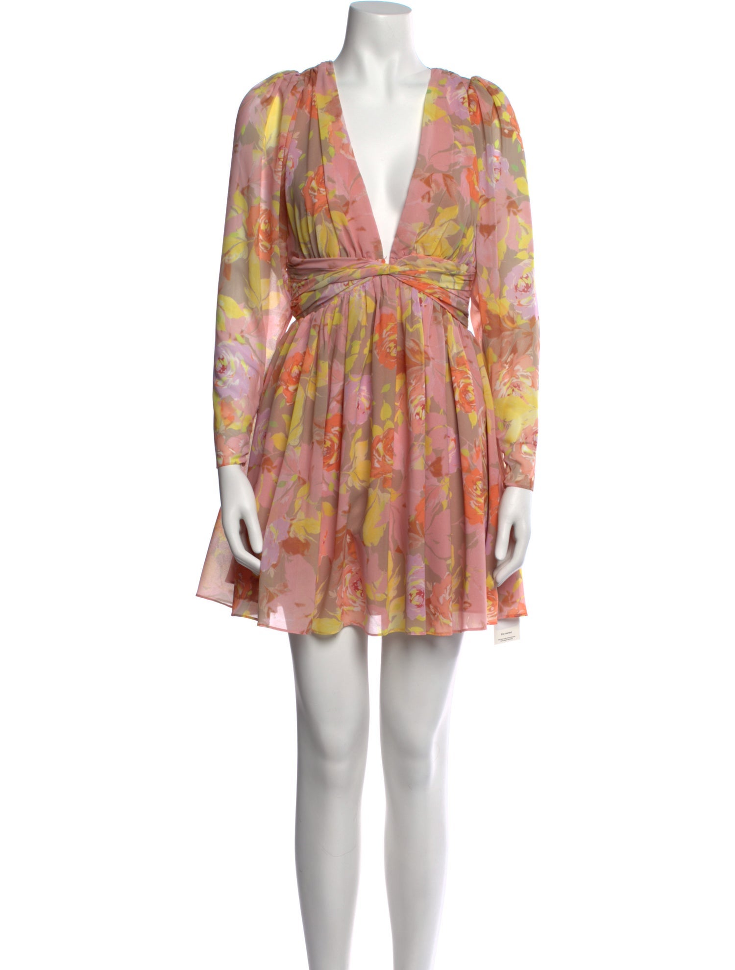 Ronny Kobo Floral Print Mini Dress