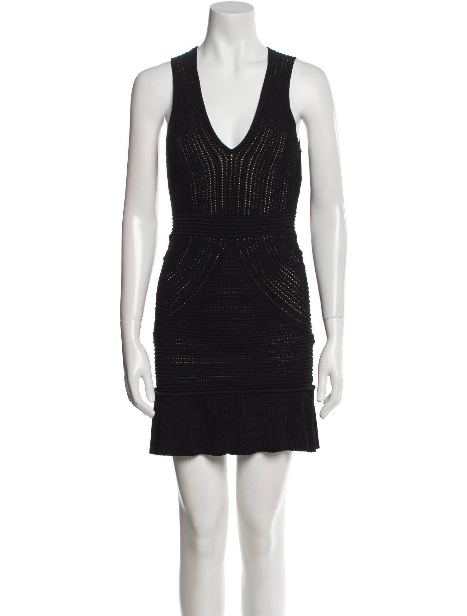 Ronny Kobo V-Neck Mini Dress