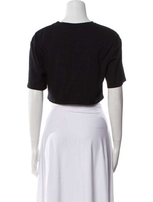 Ronny Kobo Crew Neck Short Sleeve Crop Top