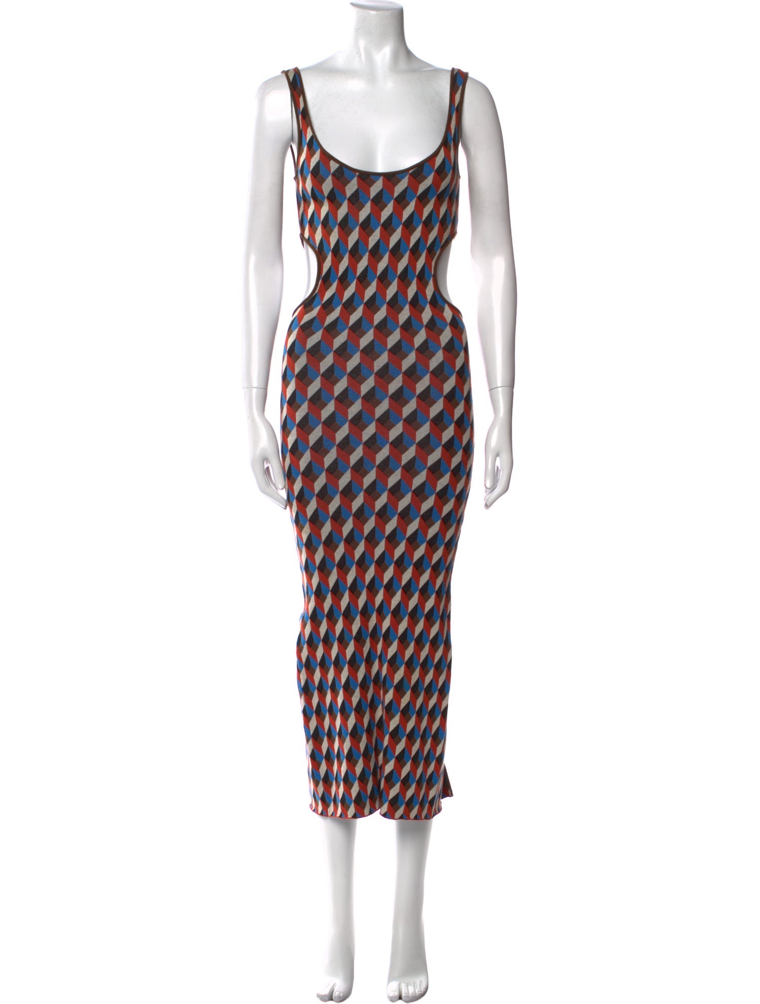 Ronny Kobo Printed Long Dress