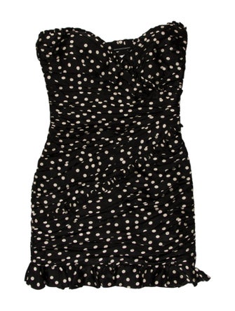 Ronny Kobo Polka Dot Print Mini Dress