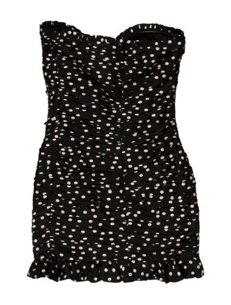 Ronny Kobo Polka Dot Print Mini Dress