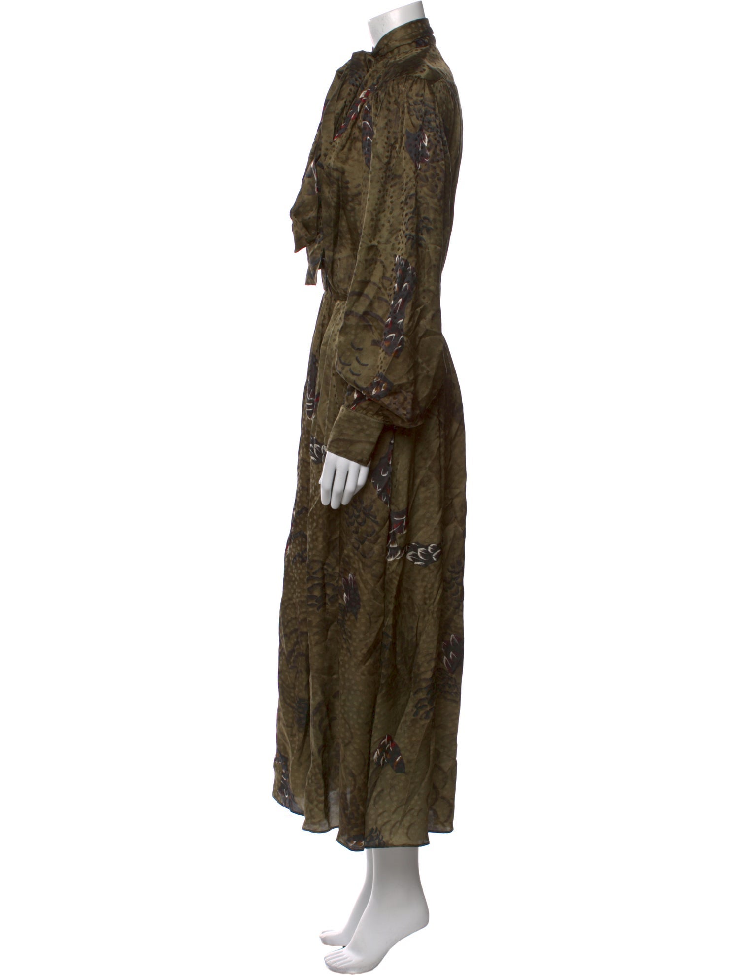 Ronny Kobo Silk Long Dress