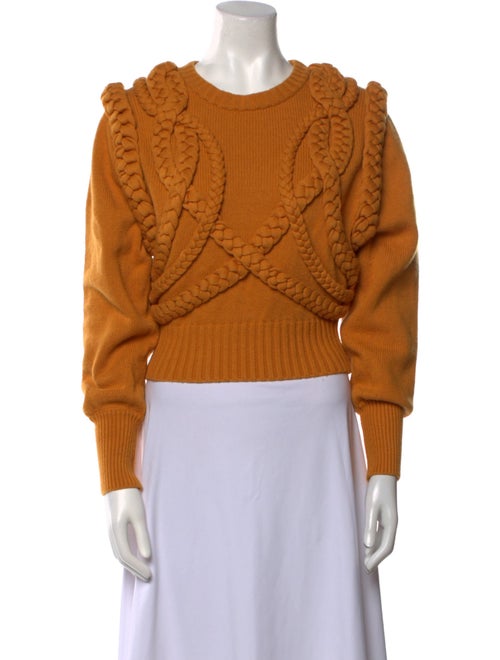 Ronny Kobo Patterned Crew Neck Sweater