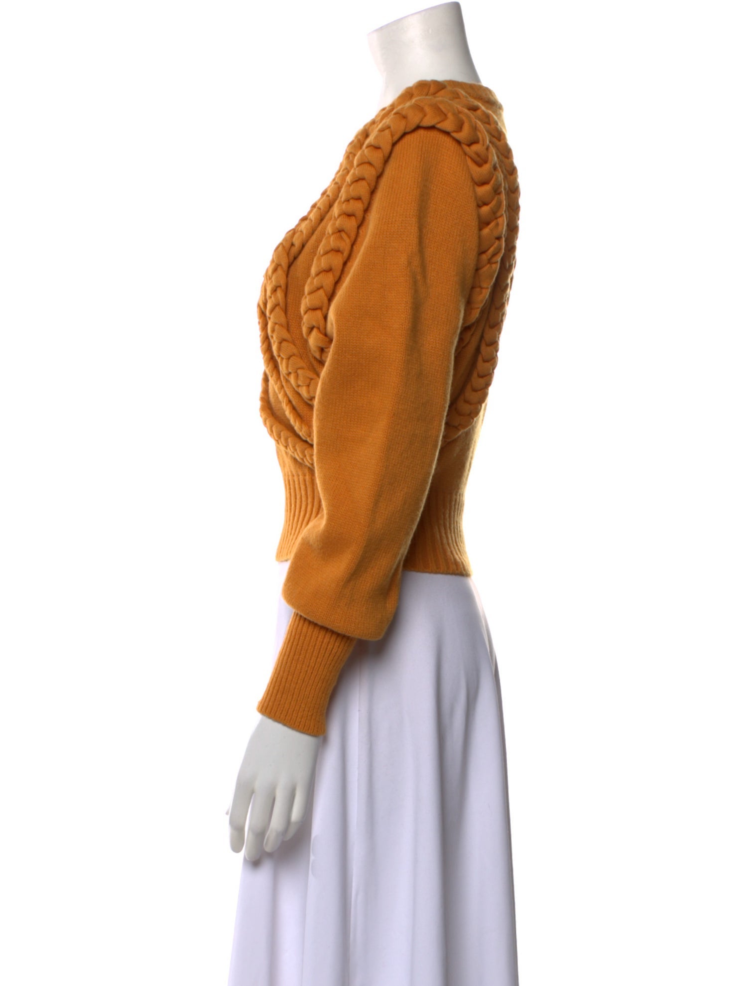 Ronny Kobo Patterned Crew Neck Sweater