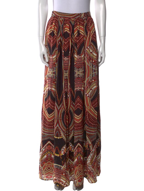 Ronny Kobo Silk Long Skirt