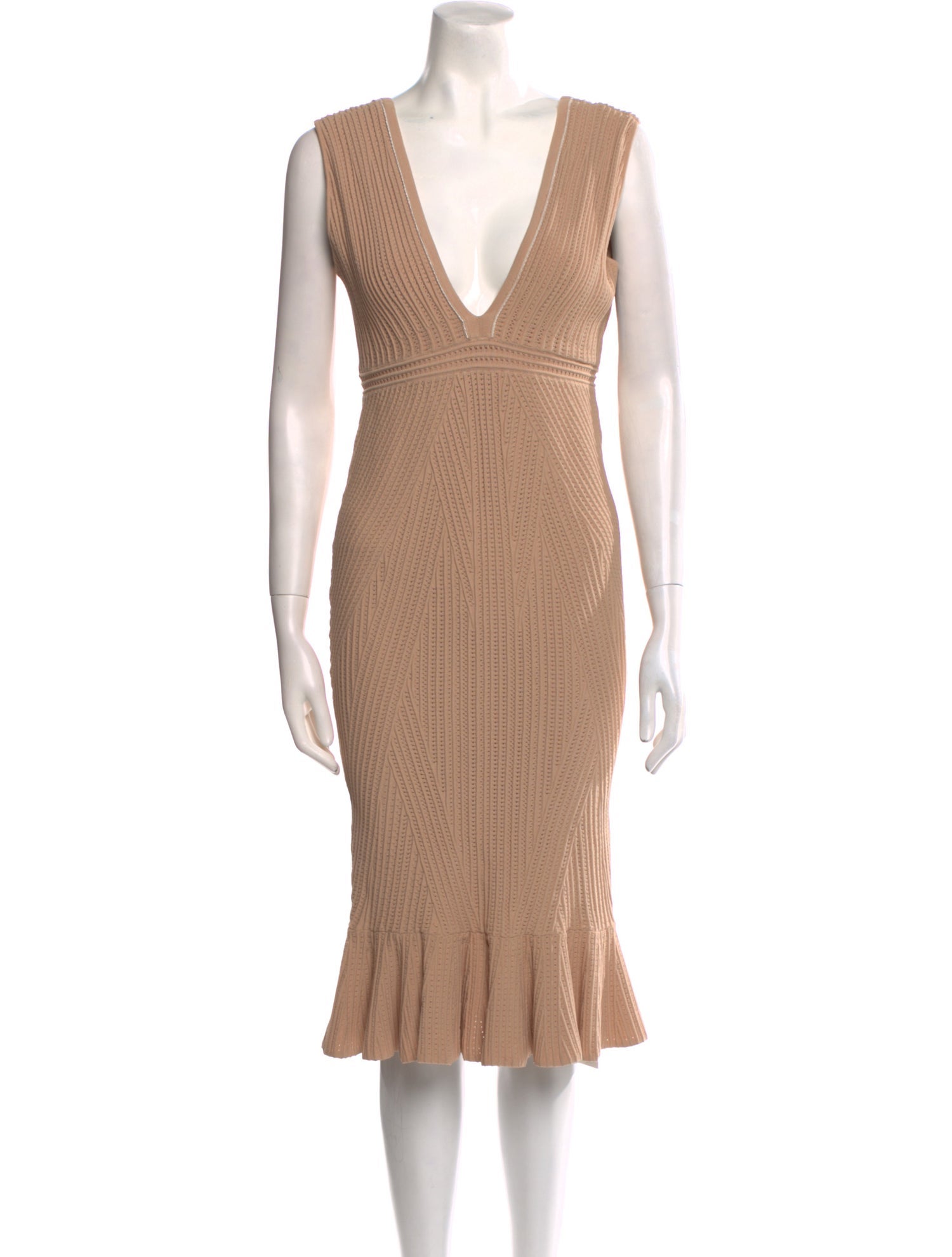 Ronny Kobo V-Neck Midi Length Dress